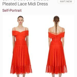 Self-Portrait Off Shoulder Mdi Dress- New With Tags
